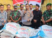 Rugikan Petani, Polres Tapsel Ungkap Ratusan Zak Pupuk Ilegal