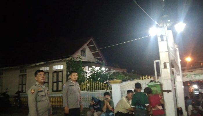 Di Masjid, Polsek Batang Toru Imbau Anak-anak Tak Main Petasan