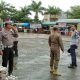 Sejumlah personel Polsek Sipirok saat menggelar Patroli Ramadan di sekitaran Alun-alun