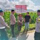 Kapolsek Sipirok, Iptu Aswin Manurung, SH, dan anggota, melaksanakan cek lokasi lahan Ketapang pertanian jagung binaan