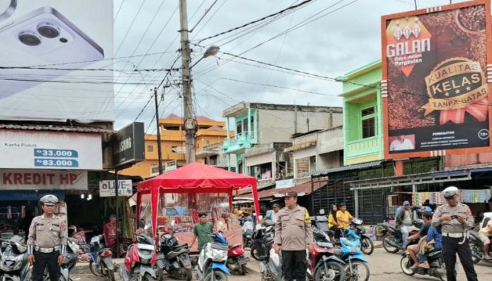 Meski Puasa, Polsek Padang Bolak Tetap Semangat Gatur Lalin