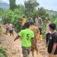 Kapolsek Padang Bolak, AKP Muallim Harahap, cek lokasi insiden tanah longsor di Dusun Lappais, Desa Hutaimbaru II