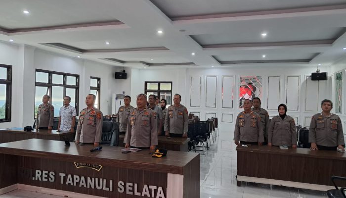 Polres Tapsel Rakor Lintas Sektoral Pengamanan Idul Fitri 1446 H