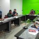 Bupati Tapsel, Gus Irawan Pasaribu, didampingi Wakil Ketua DPRD, Abdul Basith Dalimunthe, dan lainnya saat menggelar pertemuan dengan Kepala BBWS Sumatera II Medan, Agus Safari
