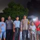 Sejumlah personel Polsek Batang Toru menggelar Patroli pengamanan bedug sahur dan Asmara Subuh