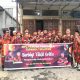 Jajaran Pengurus MPC PP Tapsel dan Koti Mahatidana Tapsel saat menggelar aksi berbagi takjil gratis jelang berbuka puasa