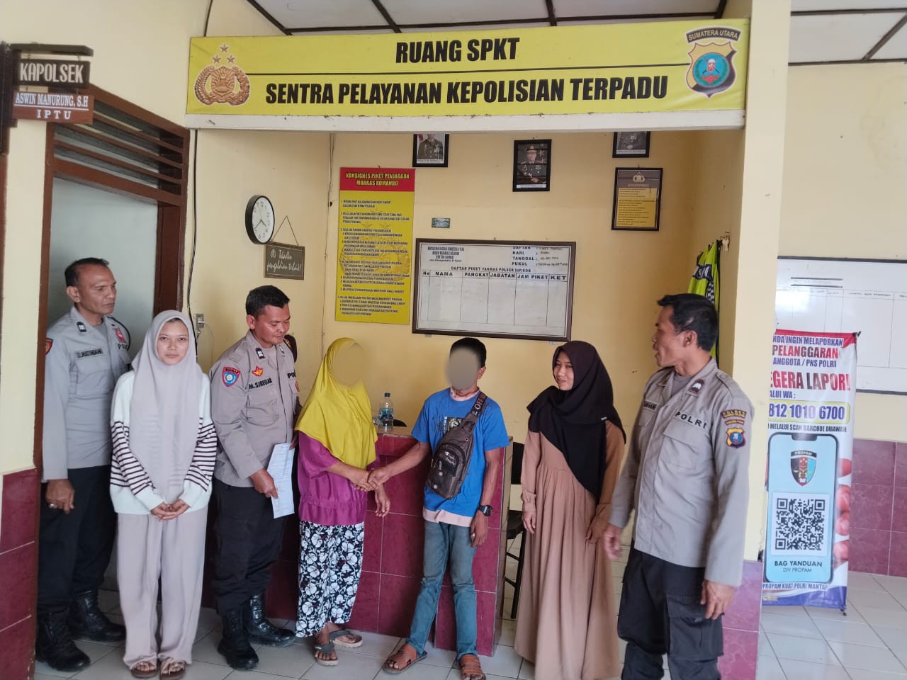 Seorang suami, DS, akhirnya berdamai dengan istrinya, RH, setelah sebelumnya sempat ia laporkan karena diduga memukulnya