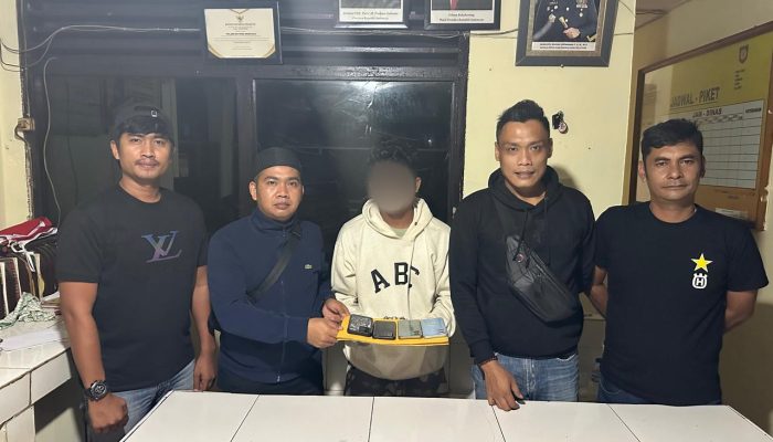 Mencuri 4 Handphone di Aek Badak Julu, Supir Angkot Ditangkap