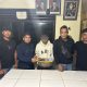 Kanit Reskrim Polsek Batang Angkola, Ipda Ansor Harahap, bersama Tim usai mengamankan terduga pelaku pencurian 4 unit Handphone, AY, berikut barang bukti