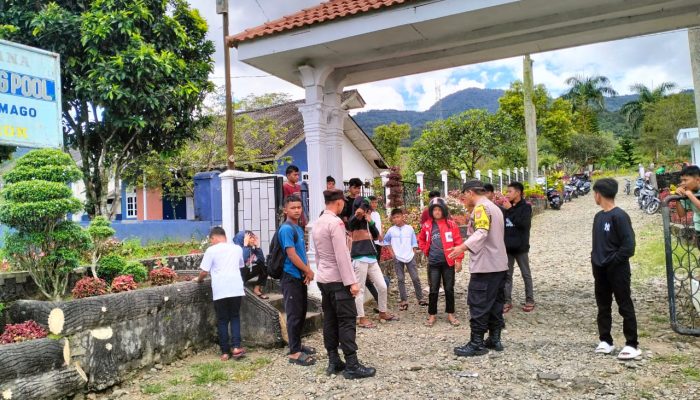 Libur Lebaran, Polsek Sipirok Patroli Pengamanan di Objek Wisata