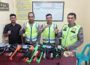 Cegah Tawuran Antar Remaja, Polsek Sipirok Tertibkan Senjata Mainan