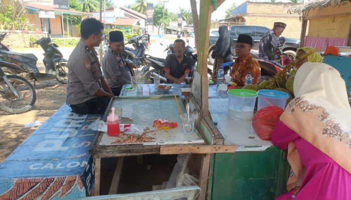Sembari Patroli, Polisi di Simangambat Ajak Masyarakat Jaga Desa