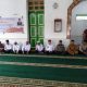 Personel Polsek Sipirok saat menghadiri guna pengamanan pembukaan Manasik Haji 2025 zona 3 Kabupaten Tapsel