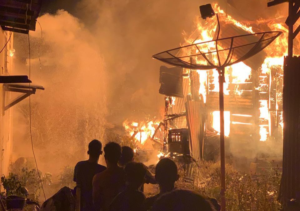 Potret kebakaran yang melanda Kota Padangsidimpuan