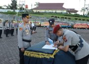 Kapolres Tapsel Pimpin Sertijab Kasat Reskrim dan Kapolsek Batang Angkola