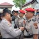Kapolres PSP, AKBP Dr Wira Prayatna, saat memimpin Upacara Sertijab Kabag Log, Kasat Resnarkoba, Kasat Lantas, dan Kasi Propam