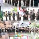 Suasana haru pelantikan dan pengambilan sumpah 18 orang CPNS yang akan menjadi PNS di lingkungan Kejari Padangsidimpuan