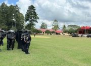 Jelang Hari Buruh, Polres Tapsel Latihan Dalmas Gabungan