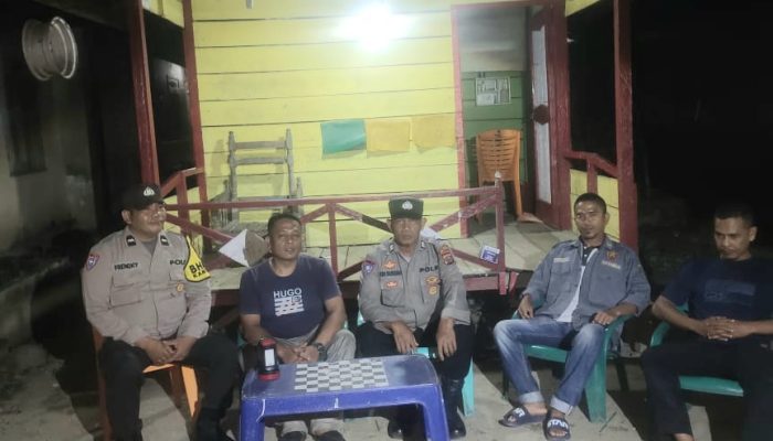 Cegah Kriminalitas, Polres Tapsel Patroli ke Poskamling di 2 Kecamatan