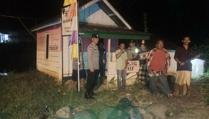 Dalam Semalam, Polres Tapsel Kembali Cek Poskamling di Dua Lokasi