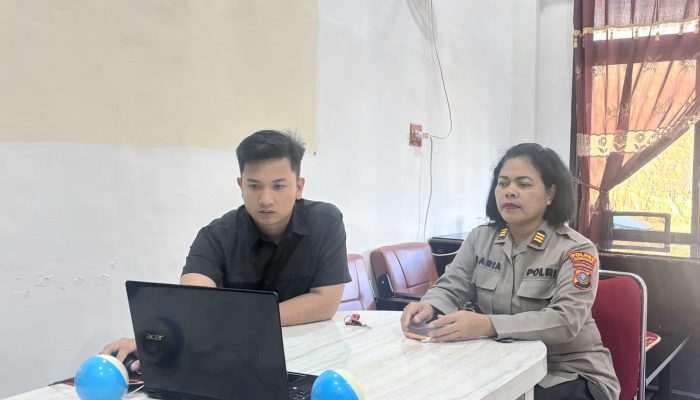 Lewat Zoom Meeting, Kasi Humas Polres Tapsel Ikuti Rakernis Kehumasan Bersama Kadiv Humas Polri