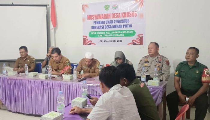 Polsek Batang Angkola Dukung Pembentukan Koperasi Merah Putih