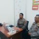 Kasikum Polres Tapsel, AKP Harun, saat mengikuti Rakernis bidang Hukum Polri TA 2025 secara zoom meeting