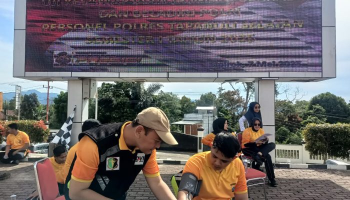 Polres Tapsel Gelar Kesamaptaan Jasmani dan Bela Diri Polri Berkala