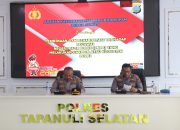 Polres Tapsel Laporkan Hasil Pembinaan dan Pemulihan Profesi Polri
