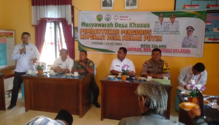Sejahterakan Masyarakat, Polsek Sipirok Terlibat Pembentukan Koperasi di Desa Tolang