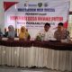 Bhabinkamtibmas Polsek Sipirok, Aiptu Anwar Sadat Harahap, saat hadiri musyawarah terkait ketahanan pangan dan pembentukan Pengurus Koperasi Merah Putih di Desa Pargarutan Jae