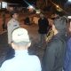 Personel Polsek Sipirok tampak memberi arahan saat Patroli pengecekan Poskamling di Desa Marsada