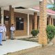 Plh Kasat Binmas Polres Tapsel, Iptu Taufik Manullang, memberi arahan ke siswa SMK LMC Angkola Timur saat didaulat menjadi Pembina Upacara Bendera