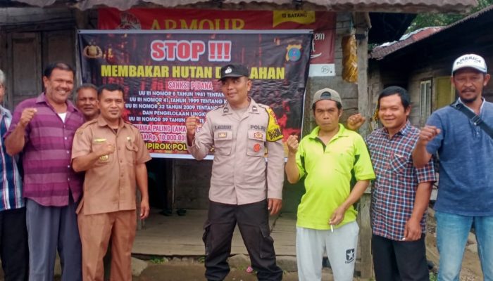 Polsek Sipirok Dorong Kesadaran Masyarakat Cegah Karhutla