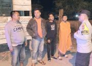 Sambil Mengecek Poskamling, Polsek Sipirok Beri Pesan Kamtibmas
