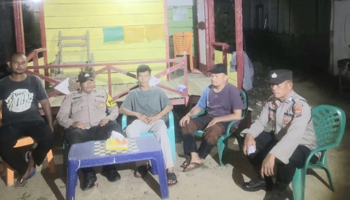 Polsek Batang Angkola Kembali Cek Sat Kamling di Benteng Huraba