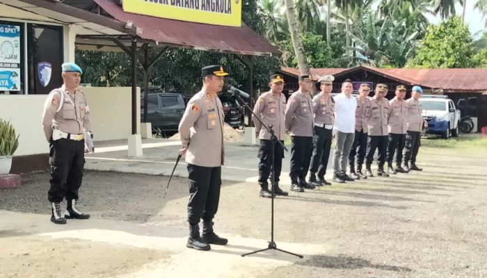 Pimpin Apel di Polsek Batang Angkola, AKBP Yasir Tekankan Anggota Jauhi Narkoba dan Judi