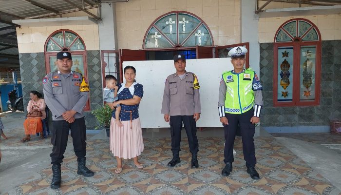 Polsek Padang Bolak Pam Gereja: Jamin Keamanan Ibadah Minggu