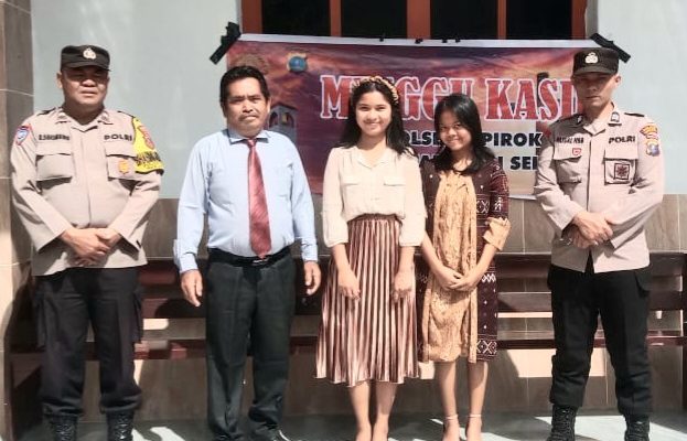 Minggu Kasih, Polsek Sipirok Sambangi Gereja Beri Keamanan
