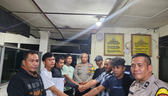 Berkat Restorative Justice Polsek Batang Angkola, Kasus Pengeroyokan Berdamai