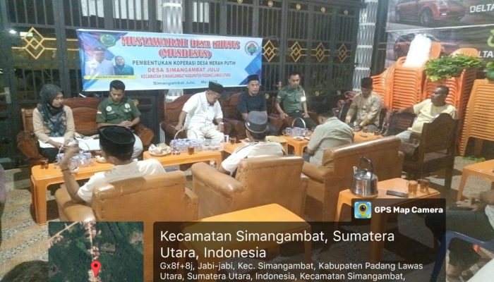 Banyak Bawa Manfaat, Polsubsektor Simangambat Dukung Pembentukan Koperasi Merah Putih