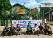 Sambil Sambang Warga, Polsek Batang Toru Pasang Spanduk Bersinar
