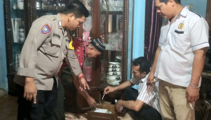 Polsek Padang Bolak Cek TKP Pencurian Emas
