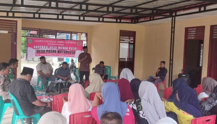 Harapan Wujudkan Kesejahteraan Desa: Polsek Padang Bolak Dukung Koperasi Merah Putih