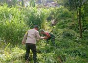 Polsek Sipirok Gotongroyong di Kantor Persiapan Koperasi Merah Putih