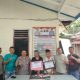 Kapolsek Batang Toru, AKP RN Tarigan, bersama Tim Unit Reskrim usai mengamankan kedua pria pemilik beberapa paket sabu dan ganja berikut barang bukti