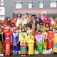 Bupati Tapsel, Gus Irawan Pasaribu, berfoto bersama dengan siswa/i SD dan para Guru saat momen Hardiknas 2025