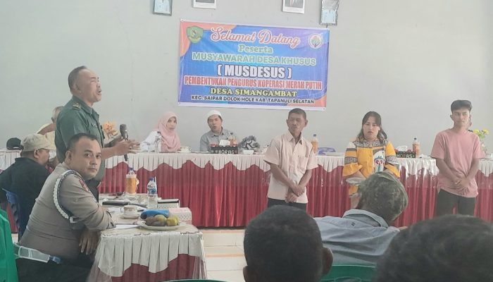 Polsek SD Hole Ajak Masyarakat Dukung Pembentukan Koperasi Merah Putih