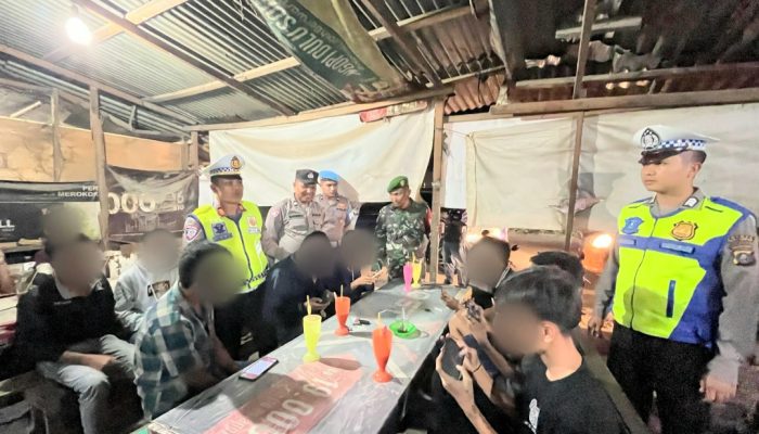 Dipimpin Kasat Lantas, Polres PSP Razia Rutin: Sisir Warung Kopi dan Tuak