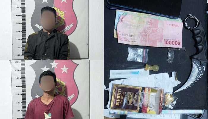 Disetop Polsek Sipirok, Dua Pemuda Asal Sidimpuan Kantongi Sabu